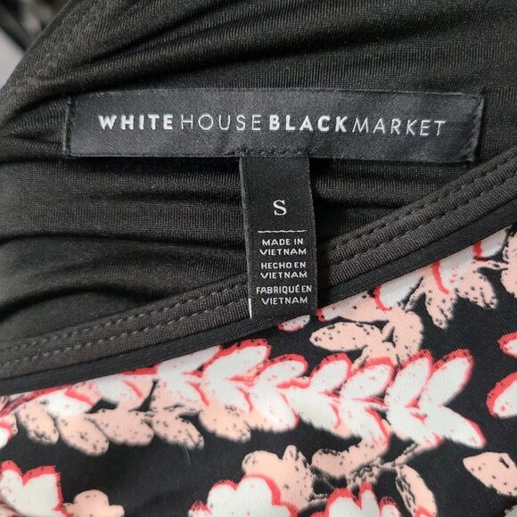 White House Black Market size Small Dress WHBM Career stretch V Dip Back Pink - Picture 5 of 6